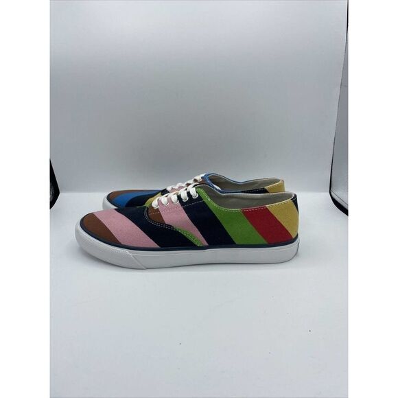 Men's Sperry x Rowing Blazers Top Siders “Croquet Stripers” Rare STS22869 Size 9 - Picture 3 of 6